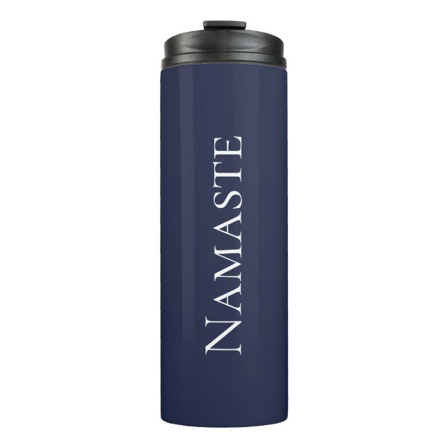 Blue Namaste Thermal Tumbler (Front)