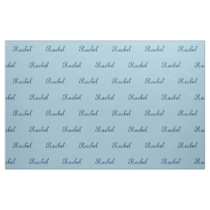 Blue Name Fabric