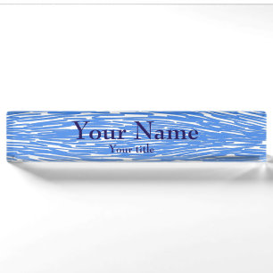 blue nameplate