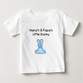 Blue Nana's and Papa's Little Bunny Baby T-Shirt