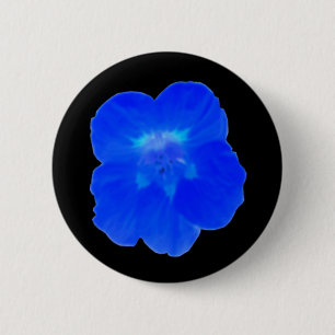Blue Nasturtium Button