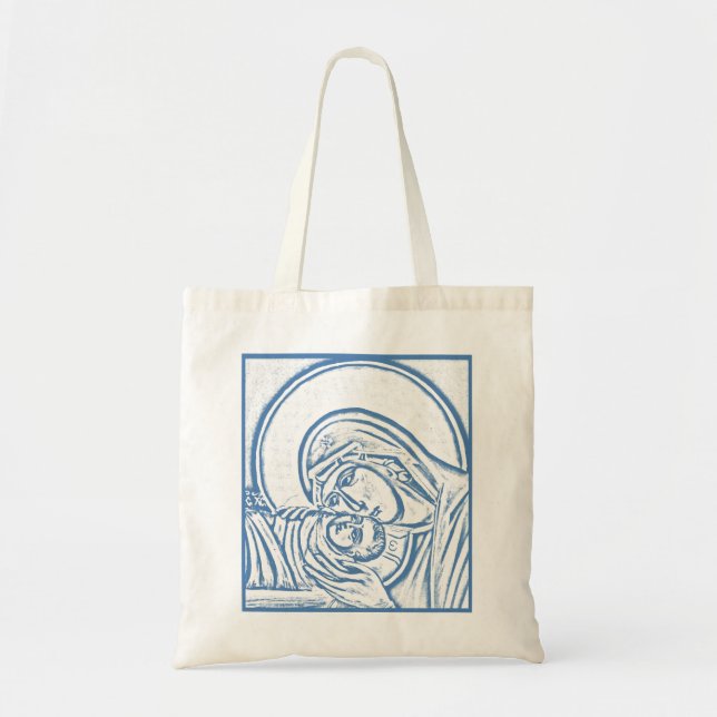 Blue Nativity Tote (Front)