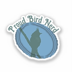 Blue Nature Silhouette Proud Bird Nerd