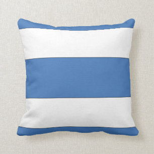 Blue Nautical Stripe Pillow