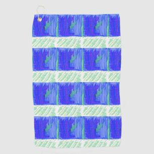 Blue Nautical Theme Golf Towel