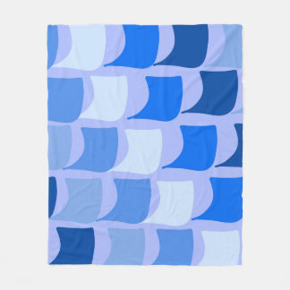 Blue Nautical Themed Flag Design Fleece Blanket