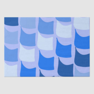 Blue Nautical Themed Flag Design  Tissue Paper