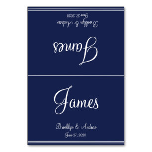 Blue Nautical Wedding Table Cards Seating Cards