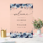 Blue & Navy Floral Wedding Welcome 2