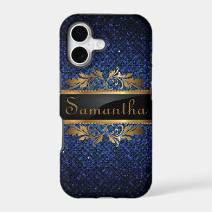 Blue Navy Glitter Sequin iPhone 5 Mate Tough™ Case