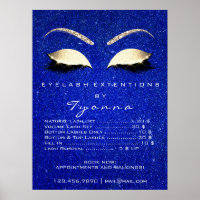 Blue Navy Gold Makeup Artist Lashes Price List