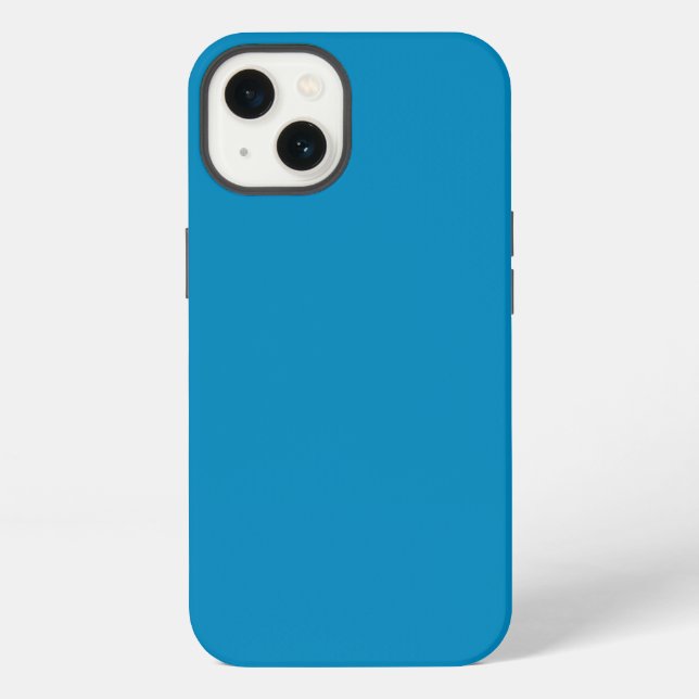 Blue (NCS) (solid colour)  iPhone Case (Back)