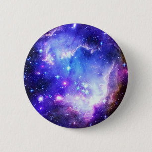 Blue Nebula 6 Cm Round Badge