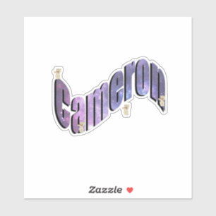 Blue Nebula Cameron Name With Teddies,