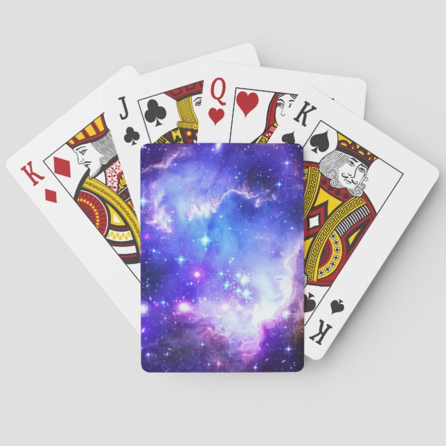 Blue Nebula Playing Cards (Back)