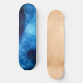 Blue Nebula Skateboard | Space Skateboard Deck (Front)