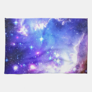 Blue Nebula Tea Towel