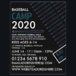 Blue Neon Baseball Bat, Baseball Camp Advertising Flyer<br><div class="desc">Blue Neon Baseball Bat,  Baseball Camp Advertising Flyers By The Business Card Store.</div>