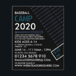 Blue Neon Baseball Bat, Baseball Camp Advertising Flyer<br><div class="desc">Blue Neon Baseball Bat,  Baseball Camp Advertising Flyers By The Business Card Store.</div>