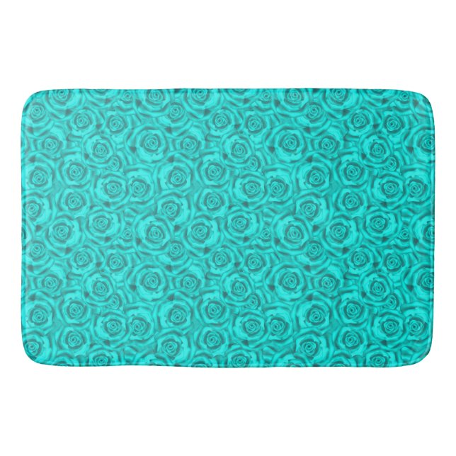 blue neon bath mat (Front)