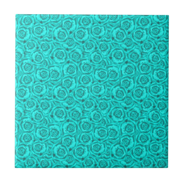 blue neon ceramic tile (Front)