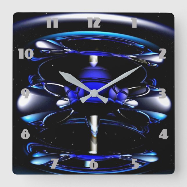 blue neon clock (Front)