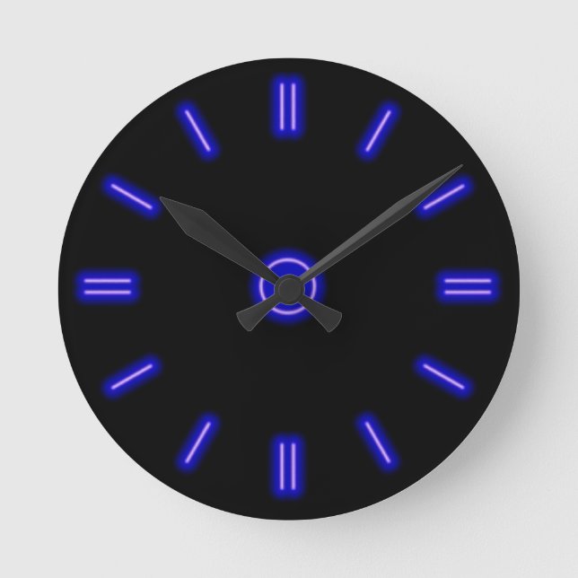 Blue Neon Clock (Front)