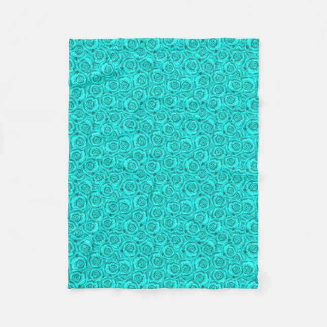 blue neon fleece blanket (Front)