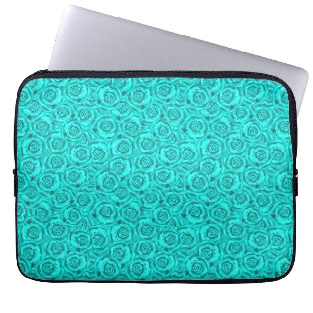 blue neon laptop sleeve (Front)