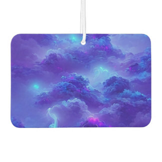 Blue neon lightning sky effect car air freshener