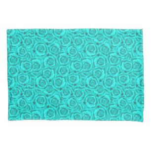 blue neon pillowcase
