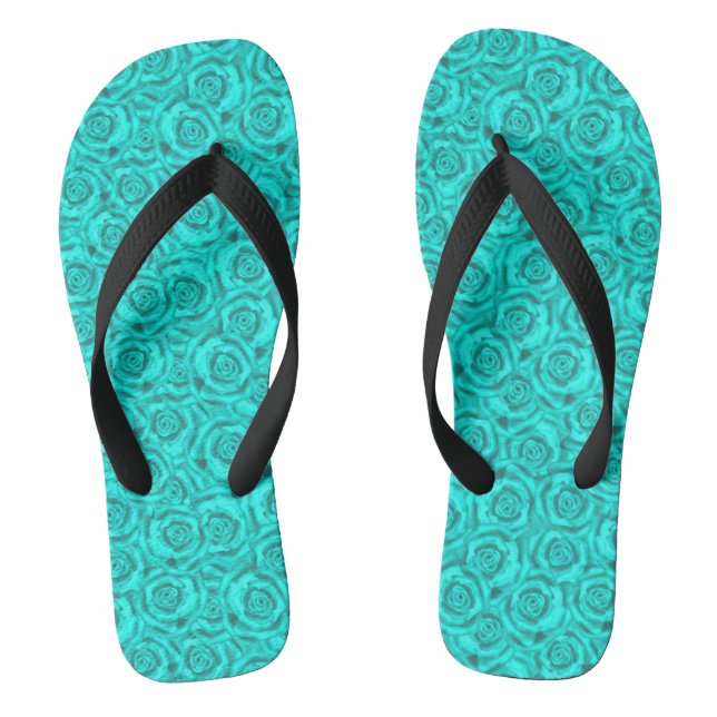 blue neon thongs (Footbed)