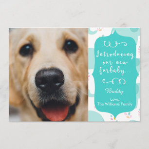 Blue New Furbaby Announcement