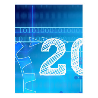 Blue new year greeting card New Years Day Postcards | Zazzle.com.au