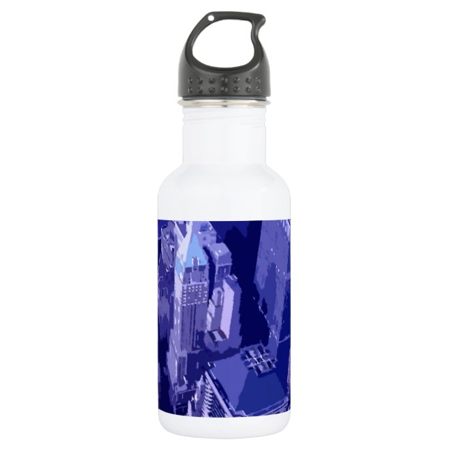 Blue New York 532 Ml Water Bottle (Front)