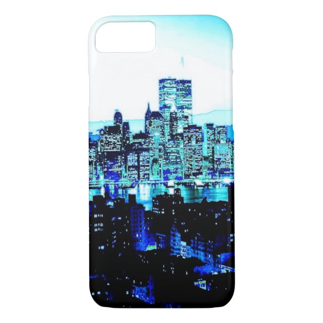 Blue New York iPhone 7 Case (Back)