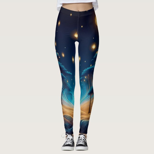 Blue Night Leggings (Front)