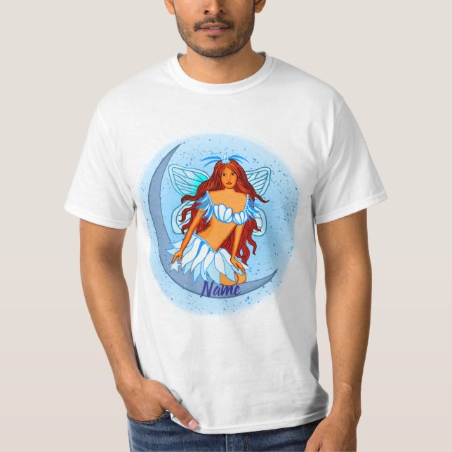 Blue Night Moon Fairy T-Shirt   (Front)