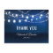 Blue Night & Silver String Lights Thank You