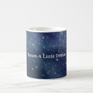 Blue Night Sky of Gold Stars Coffee Mug