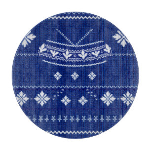 Blue Norwegian Knit, Cutting Board