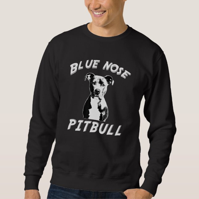 Blue Nose Pitbull Dog   Puppy Animal Rescue Sweatshirt (Front)