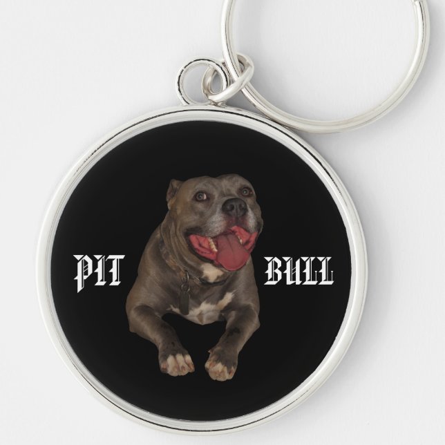 Blue Nose Pitbull Keychain (Front)