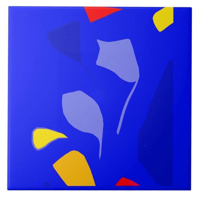 Blue note Ceramic Tile, Small (4.25" x 4.25") Ceramic Tile (Front)