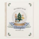 Blue Nutcracker Baby Shower First Year Milestone Planner<br><div class="desc">Immerse yourself in a whimsical winter wonderland with this gender-neutral Christmas nutcracker baby shower collection, thoughtfully designed to embrace the magical celebration of your little one. The adorable nutcracker designs and winter wonderland elements, transforms any space into a festive December celebration. ★ Let me help you plan your next party!...</div>