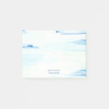 Blue Ocean Abstract Art Personalised Name