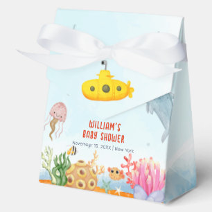 Blue Ocean Animal Nautical Marine Baby Shower Favour Box