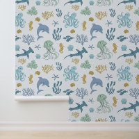 Blue Ocean Animals Boy's Room