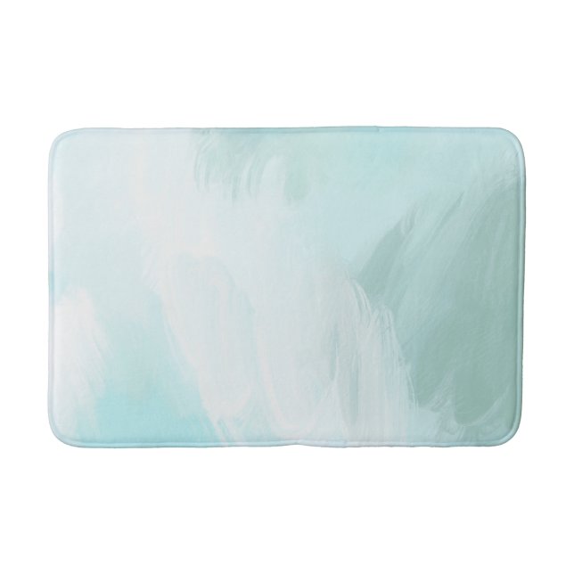 blue ocean bath mat (Front)
