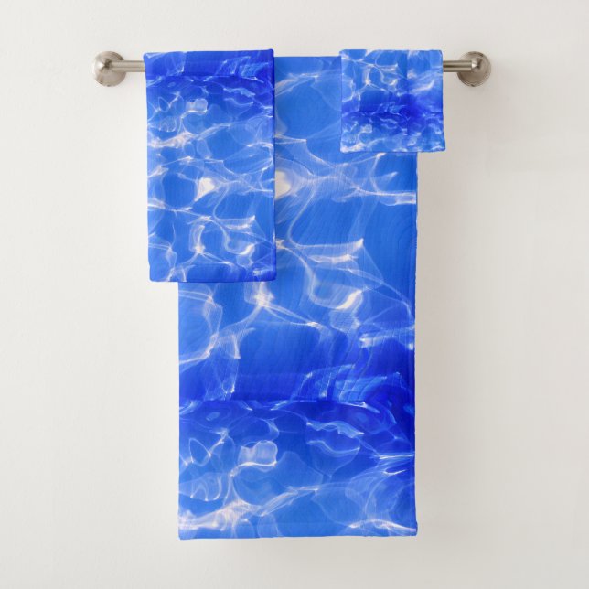 Blue Ocean Bath Towel Set (Insitu)
